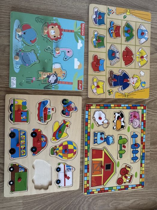 Zabawki edukacyjne Puzzle i układanki drewniane 15mies.+
