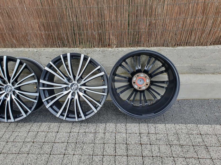 4x Alufelgi 19-stki VW, Audi 5x112mm czarny mat+ poler!