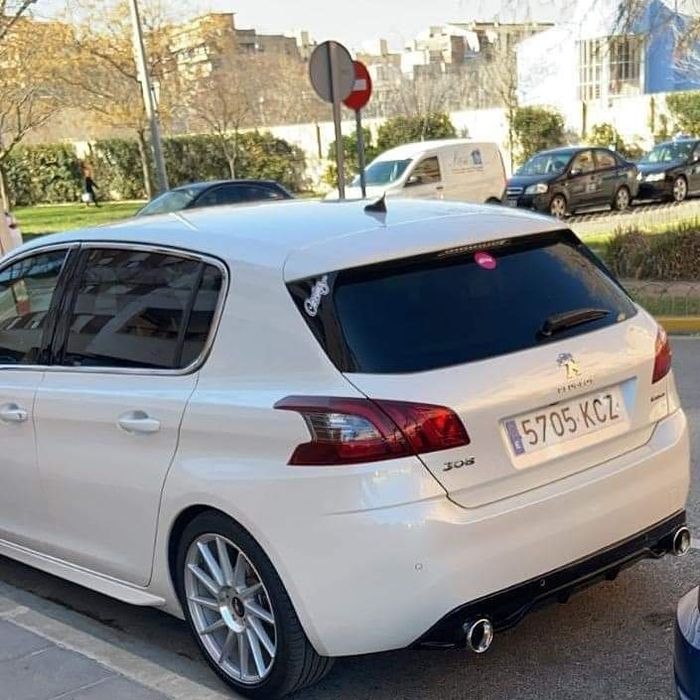 SPOILER DIFUSOR ESCAPE PALA Aba LIP Lâmina PEUGEOT 308 GT-LINE GTI RC
