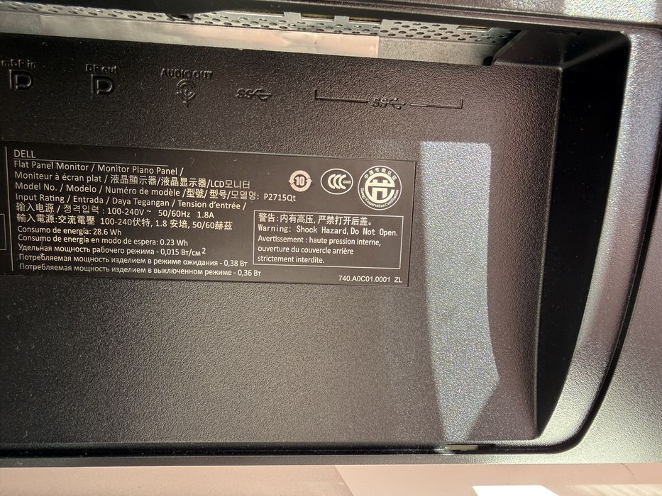 Monitor Dell 27” resolucao 2K