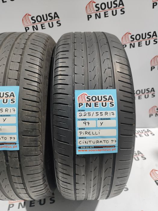 2 pneus semi novos 225-55R17 Pirelli - Oferta da