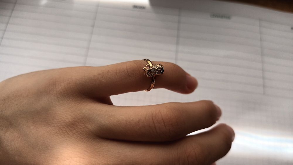 Pierścionki pozłacane