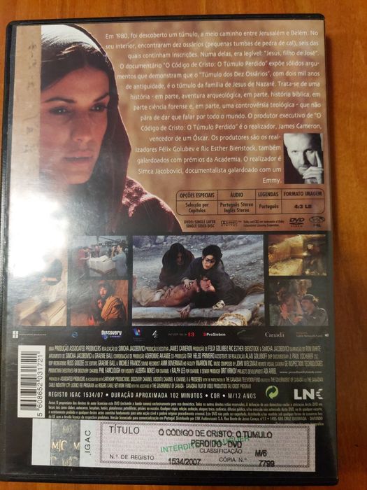 Dvd - O código de Cristo o tumulo perdido