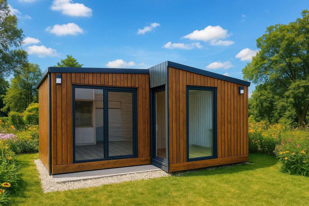 Domek modułowy, całoroczny, letniskowy 35 m2 na zgłoszenie WYPOSAŻONY