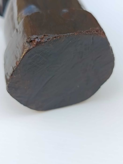 Escultura Maconde Cabeça Lisa Moçambique 17 cm  420 gr Anos 40
