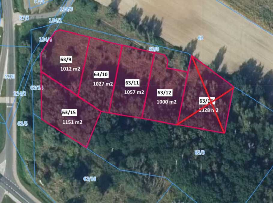 Działki budowlane UZBROJONE - 1000 M2