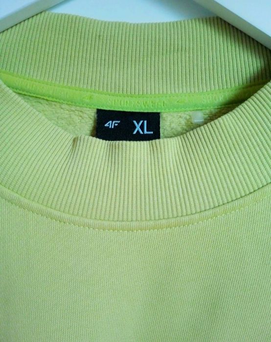 4F bawełniana zielona bluza XL