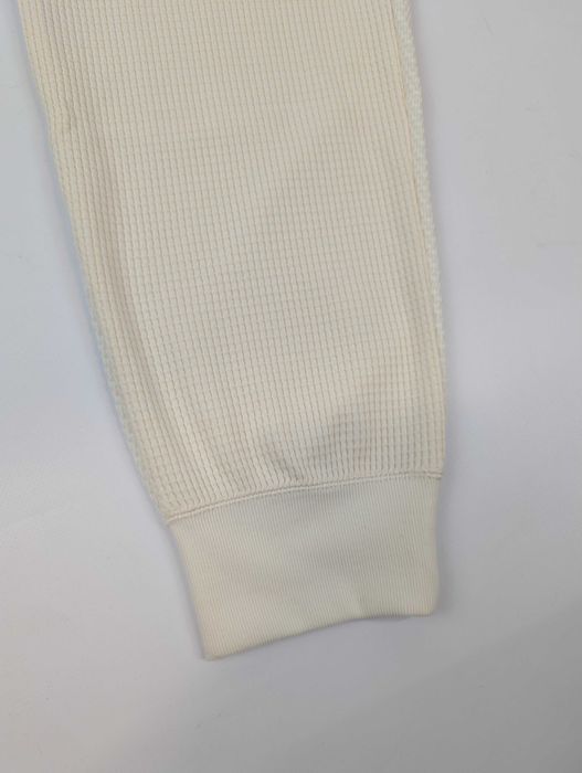Spodnie Dresowe Nike Yoga Luxe Joggery Waflowe Bawełna nowe z Metką L Ecru