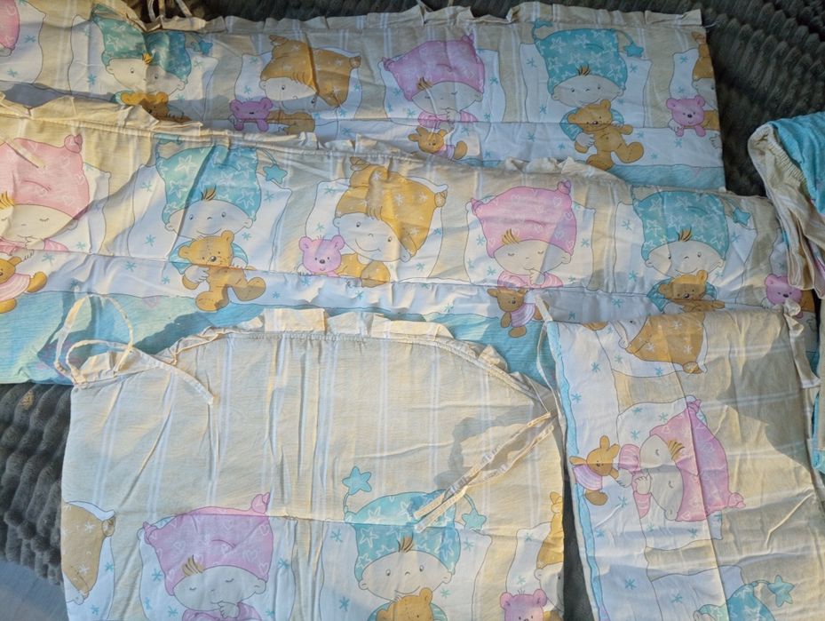 Дитяча постіль, постільна білизна, бортики на кроватку , балдехін