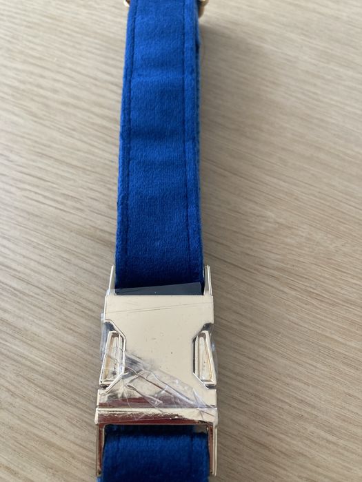 Piekna NOWA obroża królewski niebieski.