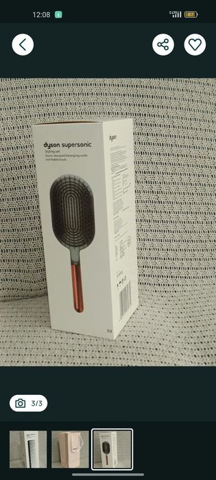 Zestaw szczotka i grzebień Dyson