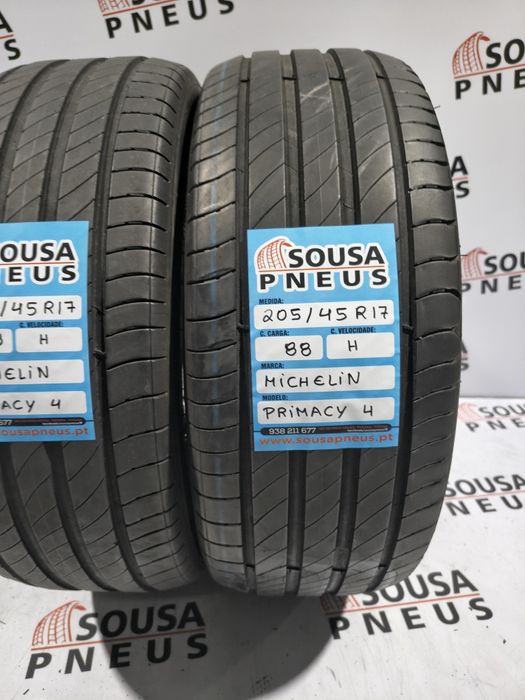 2 pneus semi novos 205-45R17 Michelin - Oferta dos Portes