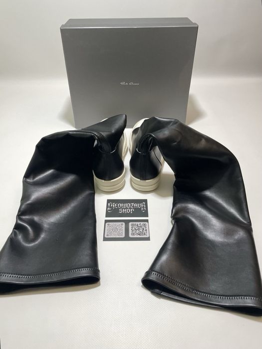 Rick Owens High Socks Leather