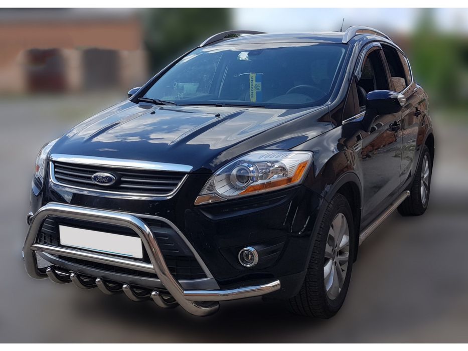 Ford Kuga 2008-2013 рр. Кенгурятник WT003-Exclusive (нерж.)