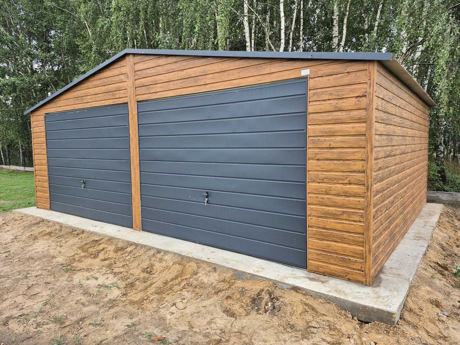 Garaż blaszany 6x5 m PREMIUM garaże blaszane 6x5 7x5 8x5 9x5 6x6 7x6 8x6 9x6 PRODUCENT garaży PREMIUM !!!