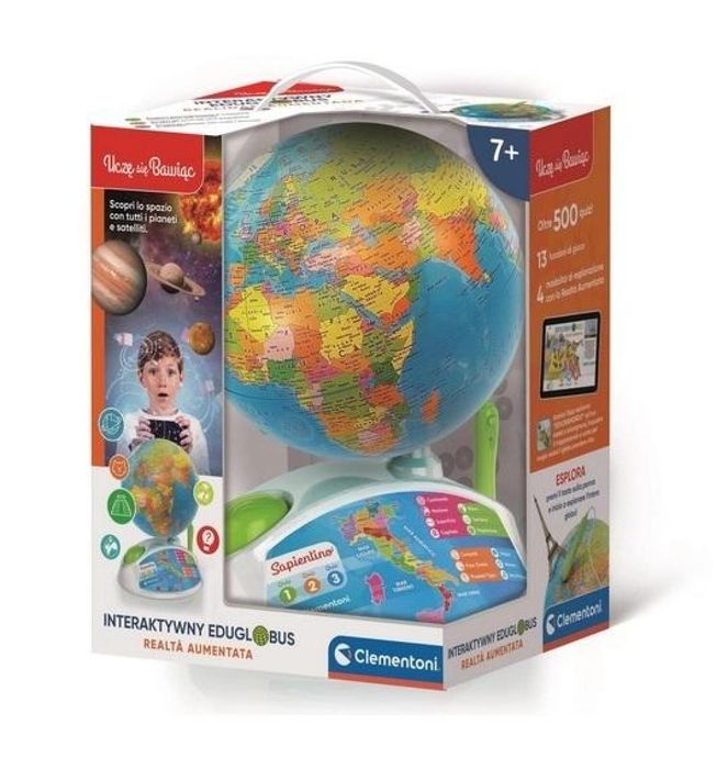 Interaktywny Globus Clementoni pudełko,358x434 mm