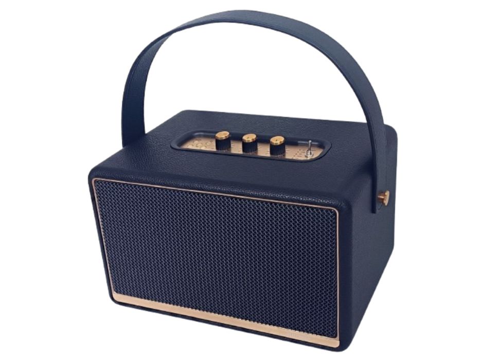Przenośny głośnik RETRO 30W +10W - Radio FM, BT