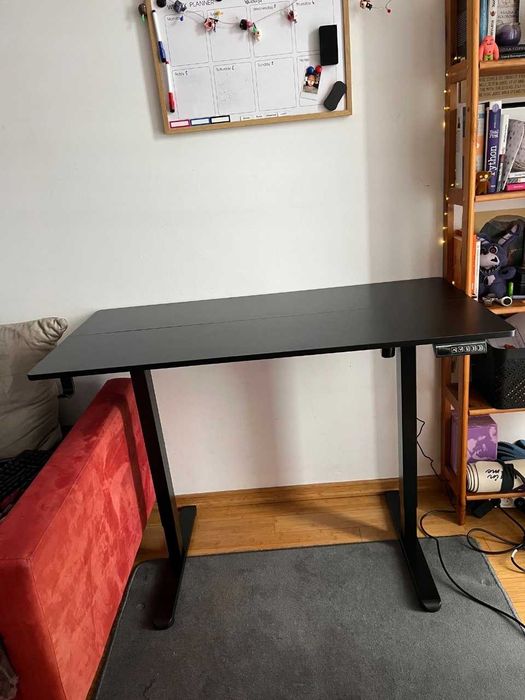NOWE BIURKO ELEKTRYCZNE Gamingowe Czarne 120x60 Regulowana Wysokość