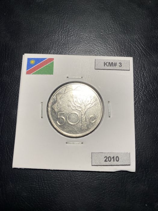 Moeda de 50 Cent da Namíbia de 2010