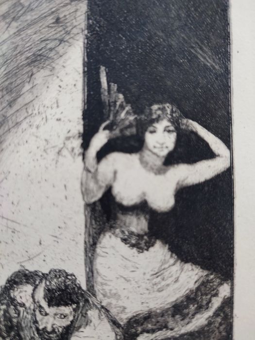 Kopia grafiki - Max Klinger- "Rivolen" 1984r.