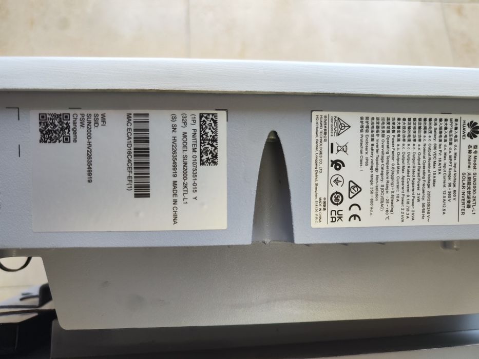 Inversor Solar Huawei SUN2000-2KTL-L1 Híbrido | Garantia | Como Novo