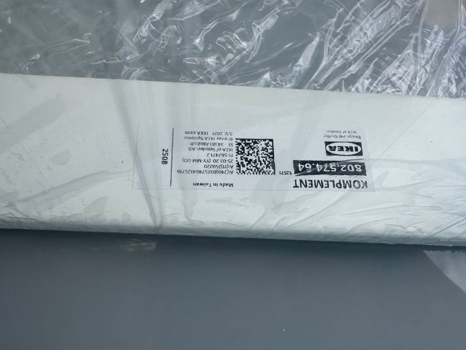 Sapateira extraivel branco Ikea 50x58cm