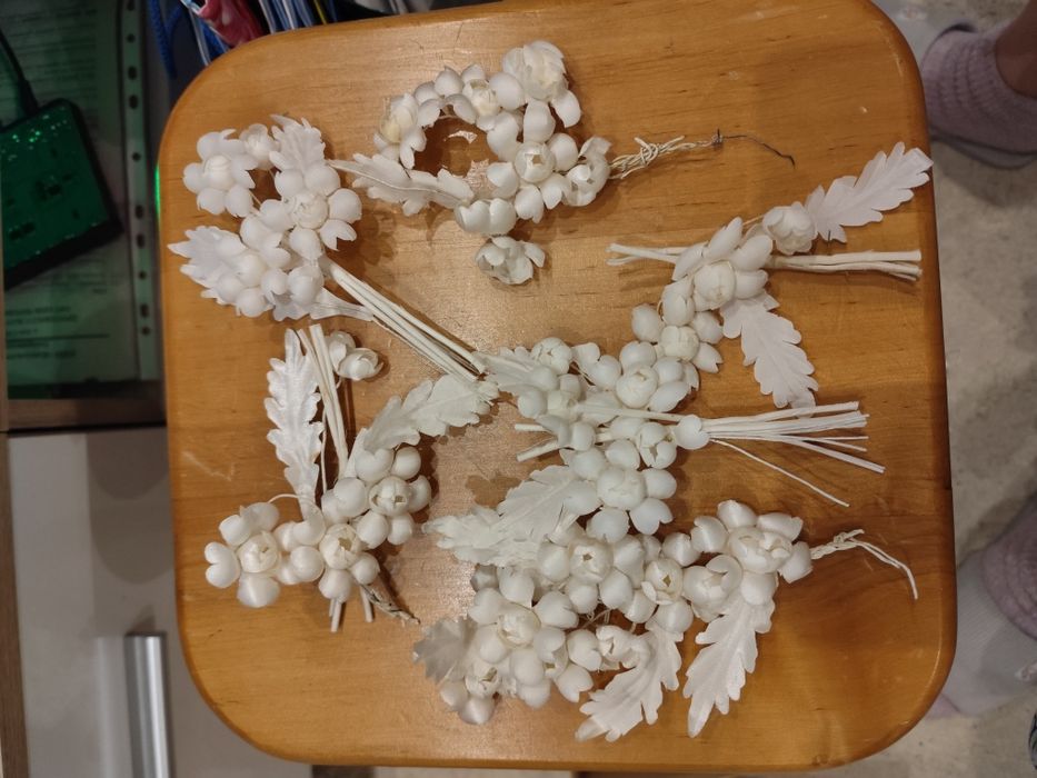 Квіти з тканини весільні