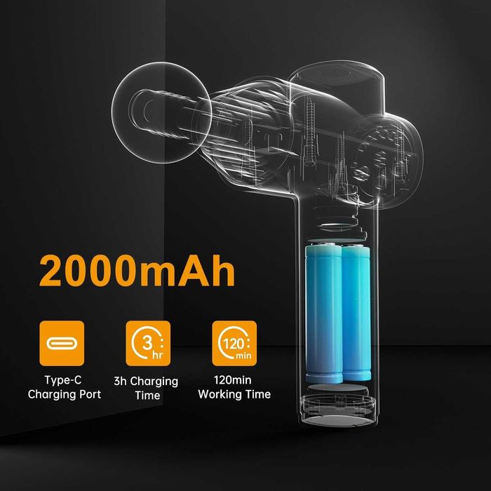 Масажний пістолет Mebak 7, масажний пістолет для глибоких тканин