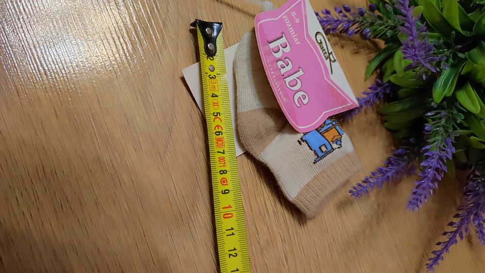 NOWE śliczne skarpetki Gatta dla noworodka w rozmiarze 8-9