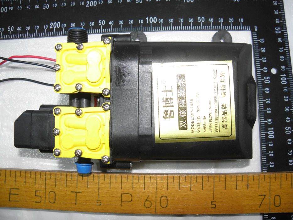 Водяний насос, 12 В, з тиском  7 атм для миття авто, ...