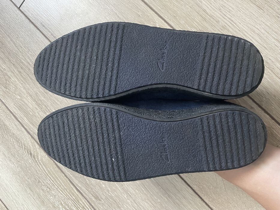 Балетки сині шкіряні Clarks 37