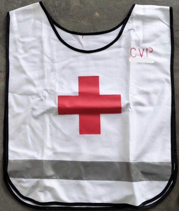 3 Coletes Refletores Cruz Vermelha Proteção Civil