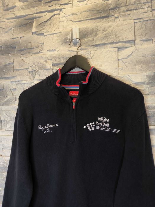 Sweter Rozpinany Pepe Jeans Red Bull Racing Czarny Hafty
