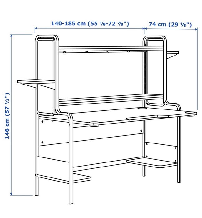 Mesa de escritorio da IKEA64332170370050121