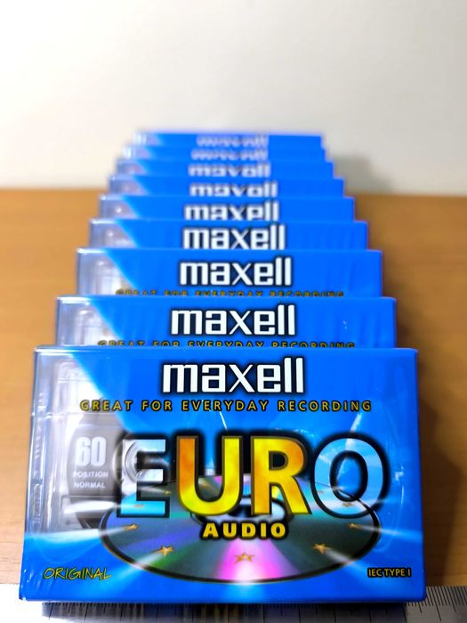 10x Cassetes Maxell Euro 60 Novas e Seladas