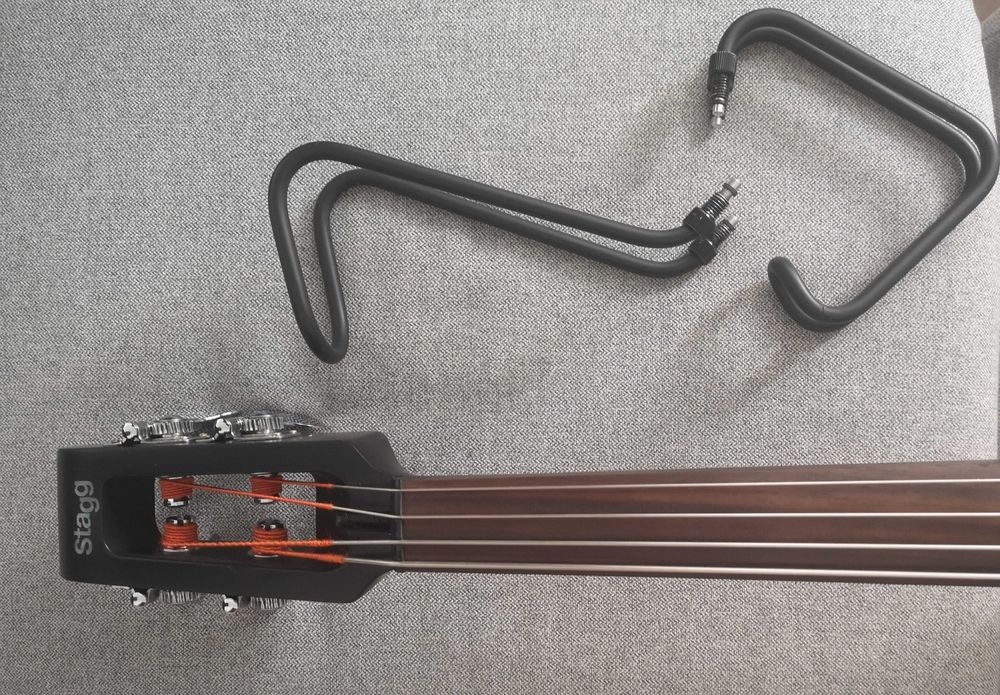Stagg Electric Double Bass, Honey, 3/4.