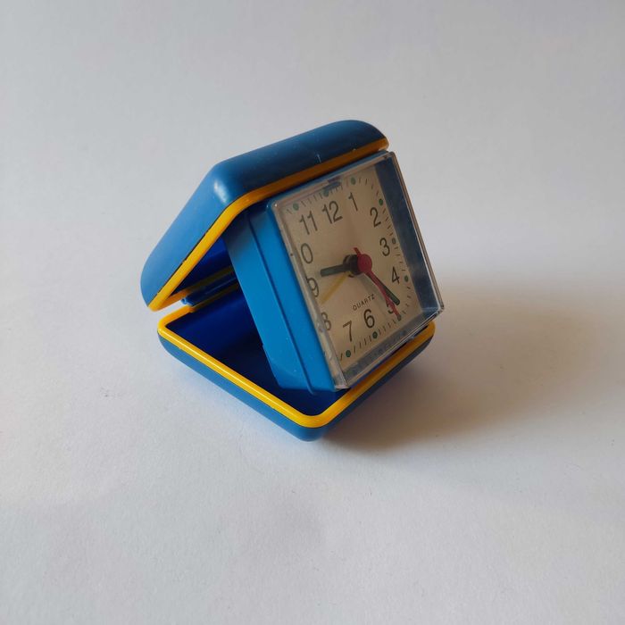 Zegarek / budzik podróżny - vintage - lata 90 - kwarcowy