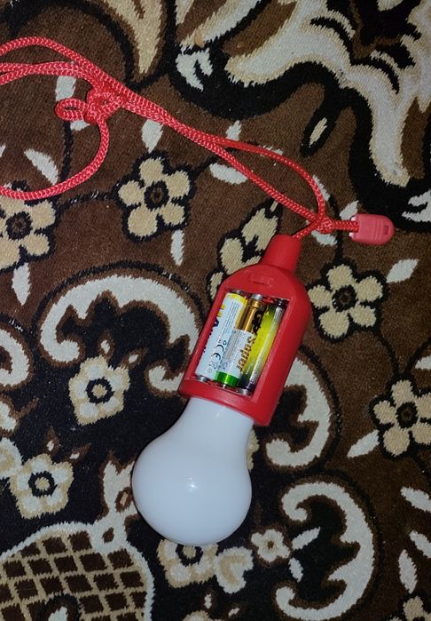 Leg лампа на батарейках