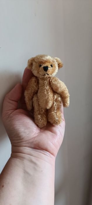 Мохеровый мини мишка 11 см
