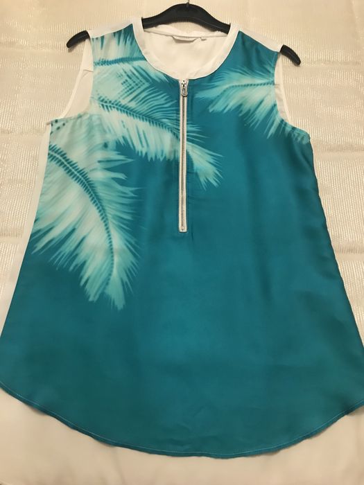 Blusa Salsa cor azul e branca
