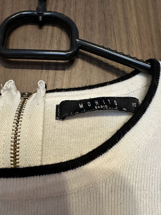 Biały cienki sweterek sweter mohito xs