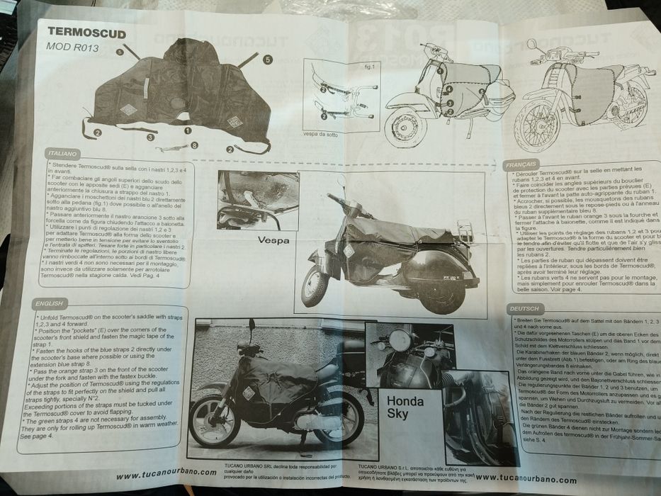 Cobre-pernas Tucano Urbano Termoscud R013X Preto