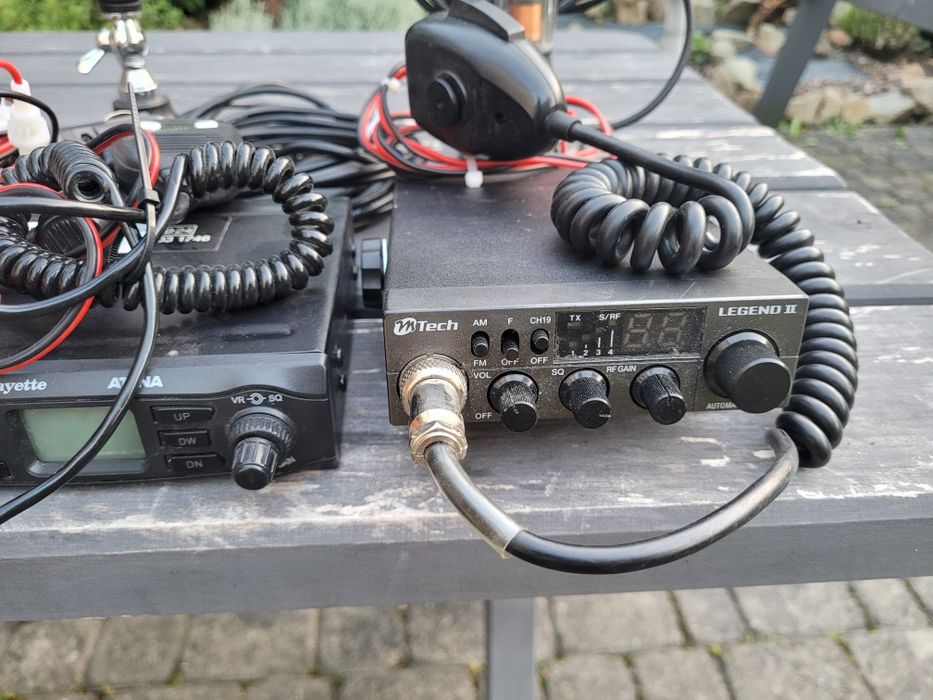Radio CB M Tech Legend II 2 szt Lafayette Atena 1szt plus 2 anteny