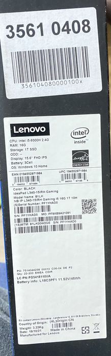 Lenovo IdeaPad L340-15IRH Gaming – Ідеальний стан