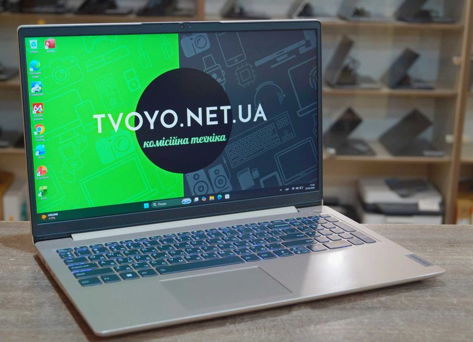 ГАРАНТІЯ Lenovo (FullHD/Core i3-1115G4/RAM 8ГБ DDR4/SSD 512ГБ)TVOYO