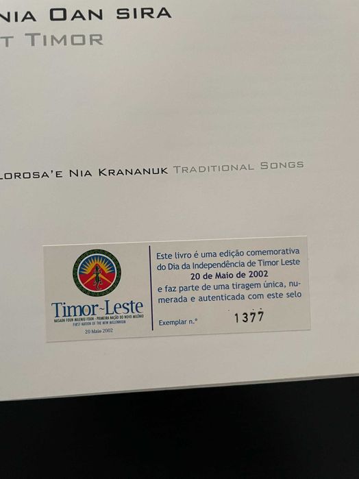 Livro "Filhos de Timor Leste", 2002