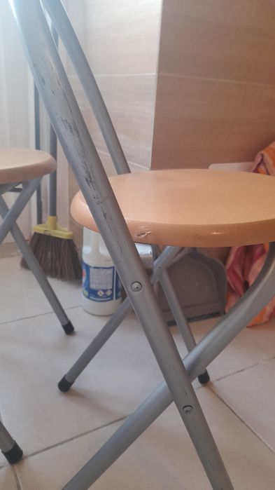 3 cadeiras dobráveis cozinha