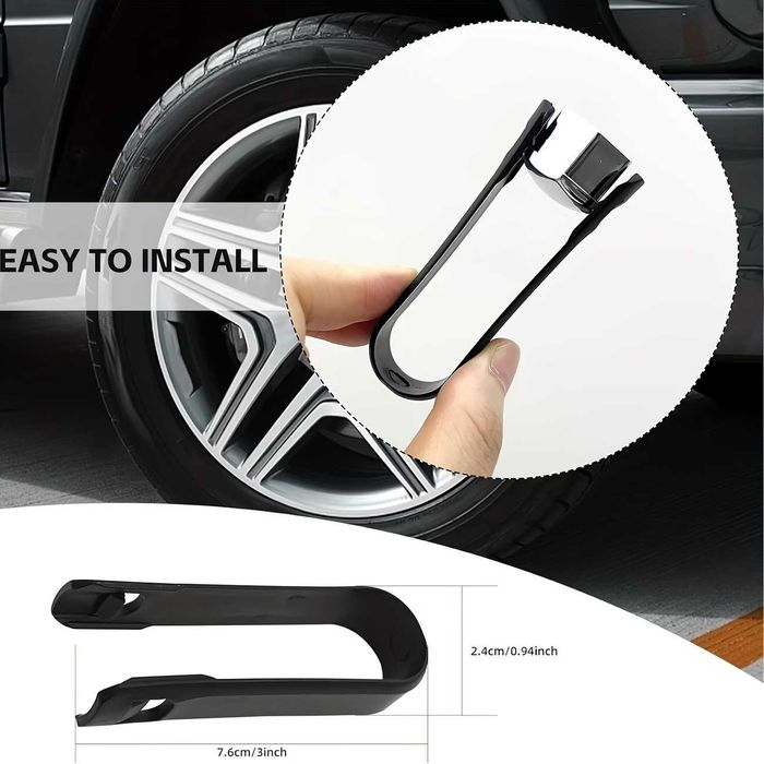 Jantes - Tampas de proteção para parafusos de roda 19mm  ou 21mm- conjunto novo (20 peças