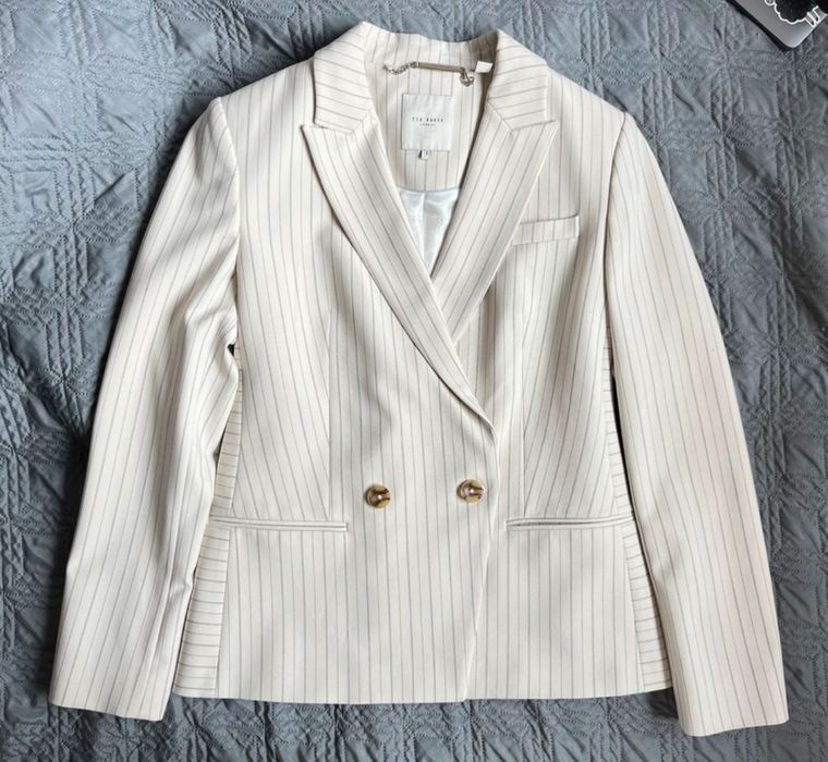 Marynarka w paski, brand Ted Baker, rozmiar S, skład super