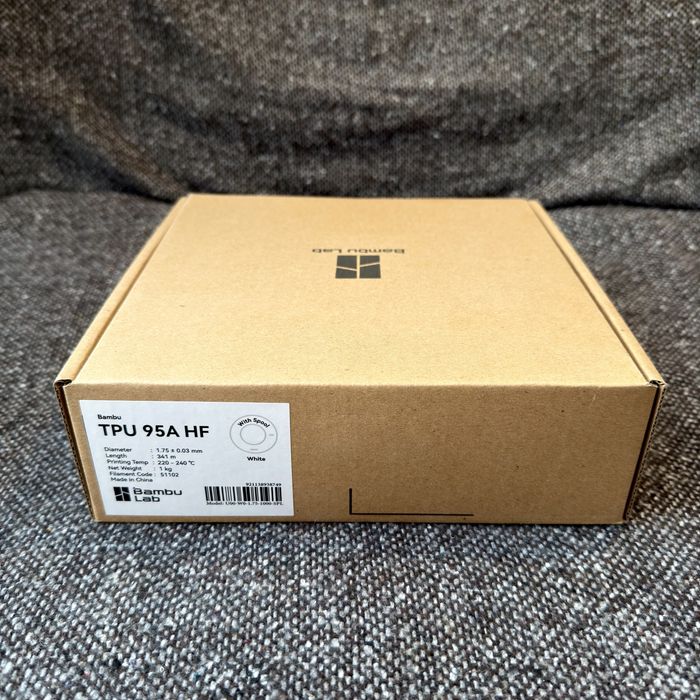 Пластик Bambu Lab TPU 95A HF з бабіною 1 кг Білий